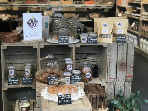 Pip's delicious vegan lekkernijen en met uitsluitend biologische ingrediënten, alternatief gezoet en zonder e-nummers