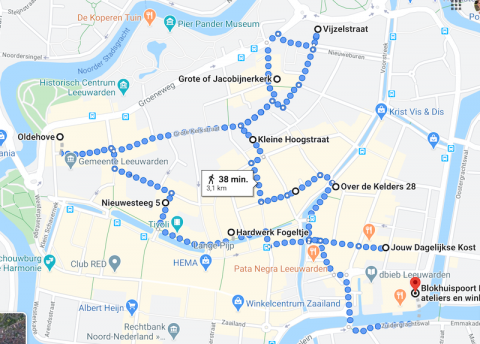 Krioelroute Leeuwarden aangeboden door Jouw Dagelijkse Kost