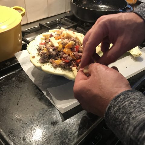 Ronny vult de patisson